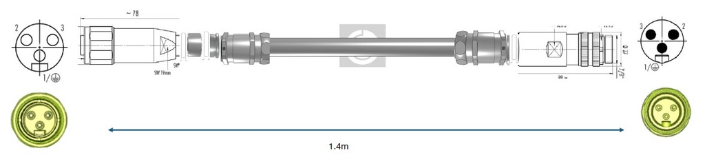 SSMELE CABLE ENSAMB 1.4-528644 PMC
