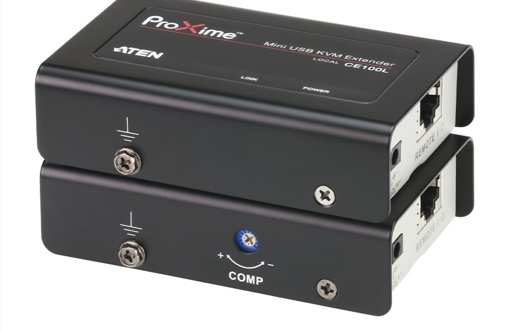 SSMELE Extensor VGA KVM | Cat 5 | 1280 x 1024 a 60 Hz 100m | 1920 x 1200 a 60 Hz 30 m  Modelo: CE100