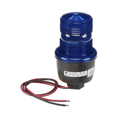 Luz de advertencia LED serie Streamline, 24 Vcd, montaje en tubo, azul | LP3PL-024-B