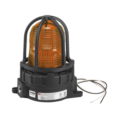 Luz de advertencia LED para ubicaciones peligrosas, montaje para superficies, 24 VCD, color Ámbar | 191XLS-024-A