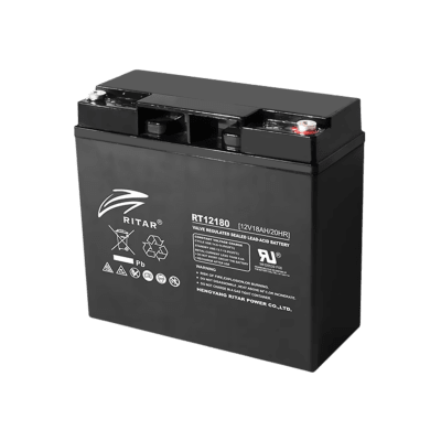 Batería 12 Vcc / 18 Ah / Tecnología AGM-VRLA / Aplicación para UPS | RT12180