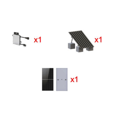 Kit Solar Interconexion  / 500 W  220Vca / Microinversores HOYMILES / Montaje Incluido | HMS500KIT1
