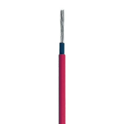 Cable Fotovoltaico Rojo / Cobre Estañado / 6 mm² (10 AWG) / 2000V / Rollo 50m / UL 4703 y TUV | CBLUT10R/50