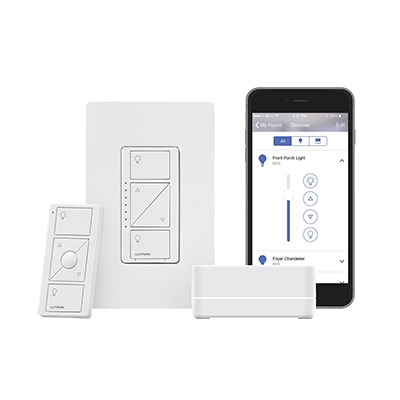 (Caseta Wireless) Kit Hub PRO controlador, atenuador, control remoto y tapa. | PBDGPROPKG1W