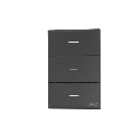 Placa con 3 Interruptores Sencillos  10 A 127 V  60 Hz. | JTL-G7709
