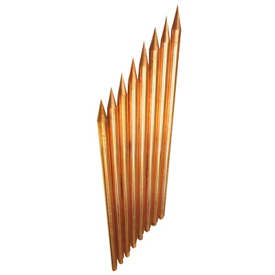 Varilla de Acero con Recubrimiento de Cobre Diámetro 1/2" de 1 m de Largo (1 Pieza). | TG-VAR-1012