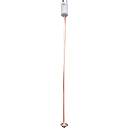 Electrodo Puesta a Tierra 20A / Cobre Electrolítico / Filtro Autoconectable / Compuesto 6 kg / 114 cm (44.9 in) | LP-GROUNDV