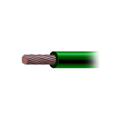 (SLLU22) Cable de Cobre Recubierto THW-LS Calibre 4 AWG 19 Hilos Color Verde (Venta por Metro) | SLY-287-GRN