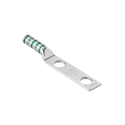 Zapata de compresión LCC6-12W-L para cal. 6 Awg, Doble barreno para tornillo prisionero de 1/2, Espaciado de orificio 44.5mm, 1 Pz | LCC6-12-L