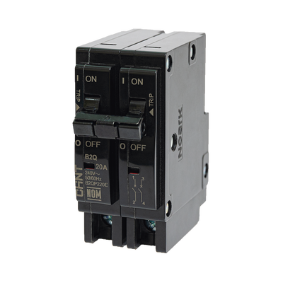 Interruptor Termomagnético Enchufable, Serie: B2Q, 2P, 20A, 240V (SKU:1002279) | B2QP220E