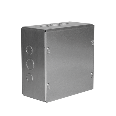 Caja Extra Grande 8" x 8" x 4"/ Profundidad 4"/Entradas Laterales-Finales 2 Entradas de 1/2"- 3/4" y 1 Entrada de 3/4" - 1" / Incluye tapa. | HUB-SC-0808-04G