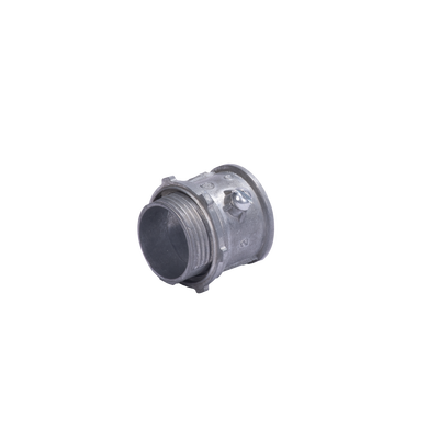 Conector 1 1/2" (38mm) pared delgada con tornillo galvanizado etiqueta verde | JU-PD-112-CON