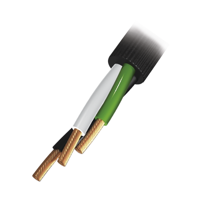 Cable Eléctrico de Uso Rudo 3 Hilos Calibre 14 AWG, Hasta 600 V. Rollo de 100 m. | RQ37/100M