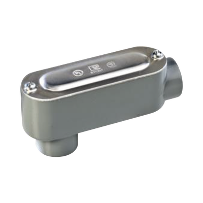 Caja oval roscada tipo LB de 2 1/2" corta (63.5 mm) incluye tapa y tornillos. | OLB-0308C