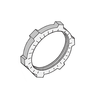 Contratuerca Metálica Zamac de 1/2" (13 mm). | ANC-CT12