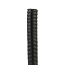 Tubo Corrugado Abierto para Protección de Cables, 1in (25.4 mm) de Diámetro, 30.5 m de Largo, Color Negro | CLT100F-C20