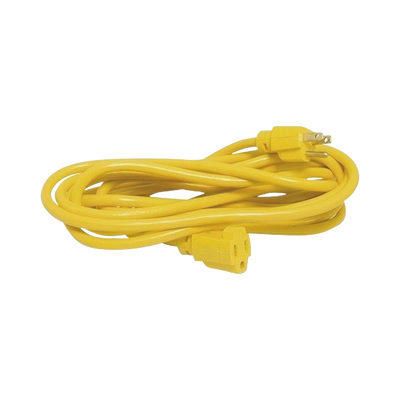 Extensión Eléctrica de Uso Rudo Aterrizada 2.4 metros / 127 V CA 10 A Máximo / Color Amarillo. | SYS-136170