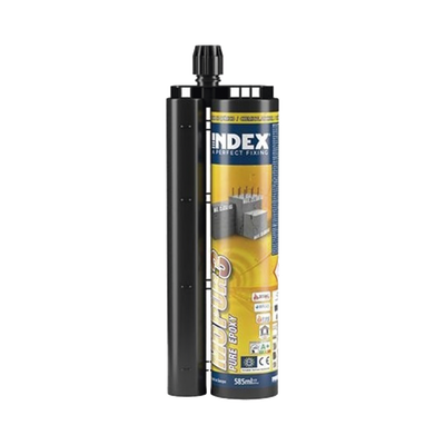 Resina Epoxico Puro 3:1 para Concreto Fisurado y Armado, Taladros Inundados, Vibraciones y Aplicaciones Estructurales / Curado Lento / Para Cargas Sísmicas Categoría C1 y C2 / Contenido 385 ml. | MOPUR30385
