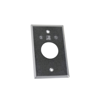 Tapa rectangular aluminio para contacto de 35.2 mm, tipo RR a prueba de intemperie. | TR-0425