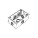 Caja Condulet FS de 1/2" (12.7 mm) con seis bocas a prueba de intemperie. | RR-0289