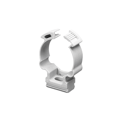Soporte de collar (Abrazadera), PVC Auto-extinguible, cerrado para tubería de 50 mm | GW-50-631