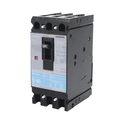 Interruptor Termomagnético ED6 600V 3X125A, Sin zapatas principales. | ED63B125MX