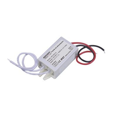 Fuente 12 V / 1 Amper / Waterproof / Intemperie grado IP67 | WP12DC1A