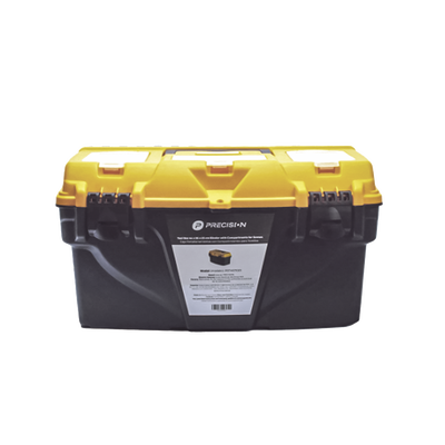 Caja Porta Herramientas 17", 44x26x23 cm Bicolor con Compartimientos para Tornillos. | PST-H070-01