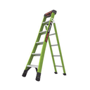 Escalera de Tijera 3 en 1 de 1.8 Metros, Fibra de Vidrio (SKU13906-001). Hecha en E.U.A. (Versión 2.0) | KING-KOMBO2-6IA-AC