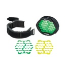 Herramienta Para Peinado y Organización de Cables, Incluye Organizador Verde Para Diámetros de Cables de 4.6 a 6.3 mm (0.18 a 0.25 Pulgadas) y Amarillo Para 5.9 a 7.9 mm (0.23 a 0.31 Pulgadas) | CBOT24K