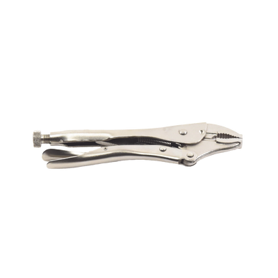 Pinza Perra Ajustable de Presión de 10”. Quijada Curva con Corta Alambre. Acero CR-V | PST-H010-01