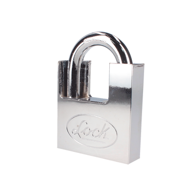 Candado de acero con Guarda Anti Palanca/ Acabado en Cromo Satinado / Doble Cerrojo / Medida 70 mm/ Nivel de seguridad 7/ 4 Llaves Abloy. | SYS-L22-A70-DCSB