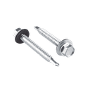 Tornillo -Pija cabeza hexagonal con rondana y punta de broca #14 x 3/4", 100 piezas. | SYS-PHR-1434