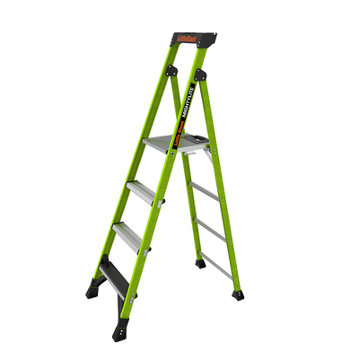 Escalera de Aluminio + Fibra de Vidrio de 1.8m con Soporte para Herramienta. !La Más Liviana del Mundo! (SKU:15406-001) | MIGHTYLITE-6IA-V2