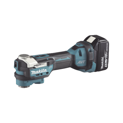 Multiherramienta Oscilante Inalámbrica de 18V, incluye 2 Baterías  BL1850B de 5.0 A, Cargador DC18RC, Accesorios y Estuche Makpac | DTM-52-RTJX1