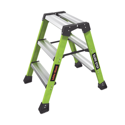 Escalera Plegable 2 Peldaños de Fibra de Vidrio / Tamaño 66 cm ( 2' 2"). | SURESTEP