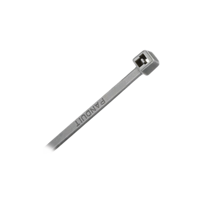 Cincho de Nylon 6.6, Color Gris, 290 mm largo x 3.7mm ancho, sección transversal intermedia, 1000pz | PLT3I-M8