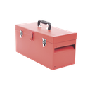 Caja de herramientas metálica con soble cerradura de 51 x 21.5 x 24cm. | SYS-D6