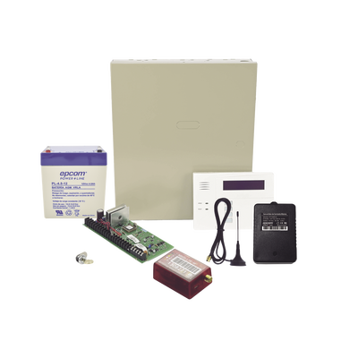 (2 Años 4GLTEM/5G ILIMITADO INCLUIDO)  Kit Vista48LA con comunicador 4GLTEM/5G MN01, Teclado, Gabinete, Bateria y Transformador | VISTA48MN02/6160RF