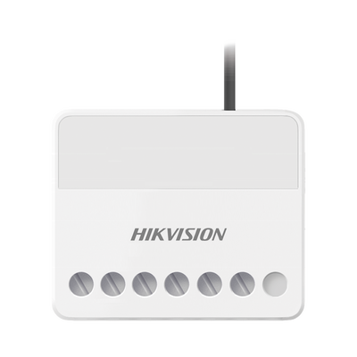 (AX PRO) Relevador Inalámbrico / 1 Entrada de Alarma 24/7 / 1 Salida de Relevador 0 a 36 Vcc (Max. 5 A) | DS-PM1-O1L-WB