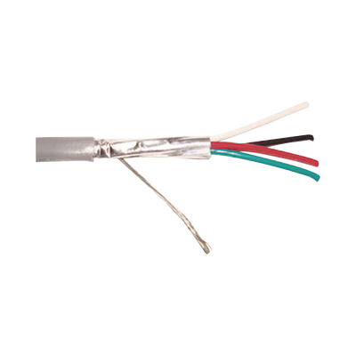 Cable 4 x 18 AWG / Blindado / 305 Metros (1000 Pies) / Riser / UL / Color Gris / Hecho en México | 9274