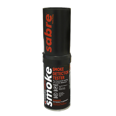 Lata De Humo Sintético En Aerosol 2.6 oz, Para Prueba De Detectores, Libre De Silicona, 100% Biodegradable, No Contamina Los Detectores, Uso Manual, Listado UL | SABRE