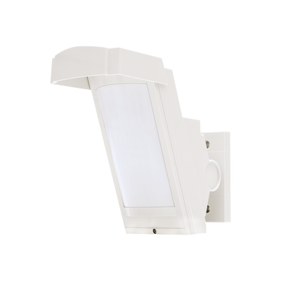 Detector de Movimiento PIR Antimascara / 100% Exterior /  Inalambrico (Alimentación) / Hasta 12 metros a 85°; de cobertura/ Instalación a 3 metros / Compatible con cualquier panel de alarma | HX-40RAM