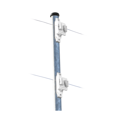 Aislador de Paso Blanco reforzado para cercos eléctricos, resistente al clima extremoso | SFPASOW