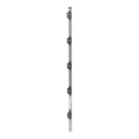 Poste de Paso de 1m para Cerca Electrificada de Tubo Galvanizado cal. 18 de 1"Diam. con 5 Aisladores Instalados. | SYS-POST-3-R2