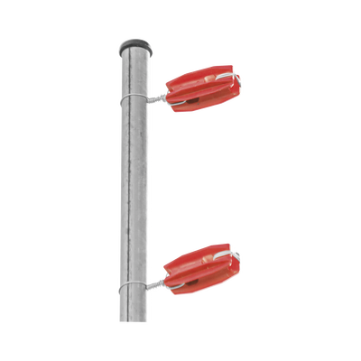Aislador de color Rojo para postes de esquina de alta Resistencia con Anti UV de uso en cercos eléctricos | SFESQUINEROR