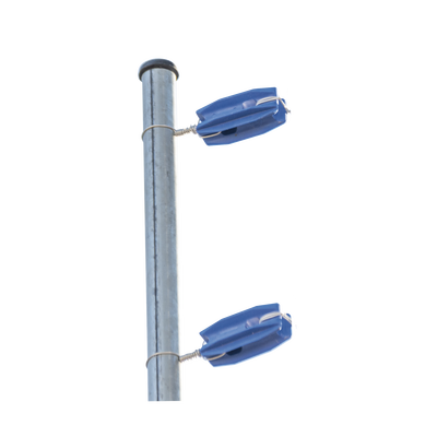 Aislador de color Azul para postes de esquina de alta Resistencia con Anti UV de uso en cercos eléctricos | SFESQUINEROB
