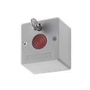 Botón de Pánico Cableado / Compatible con Cualquier Panel de Alarma / LLave de Seguridad / NA/NC / Material Retardante al Fuego (ABS) | DS-PD1-EB