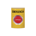 Botón de Emergencia en Español, Color Amarillo, Acción Mantenida, Girar para Restablecer y LED Multicolor | SS2209EM-ES