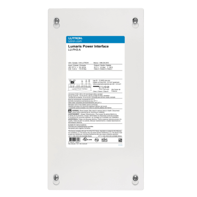 (RadioRa3) Interfaz de alimentación cableada para la cinta de luz blanca modulable Lumaris | LUPH3A